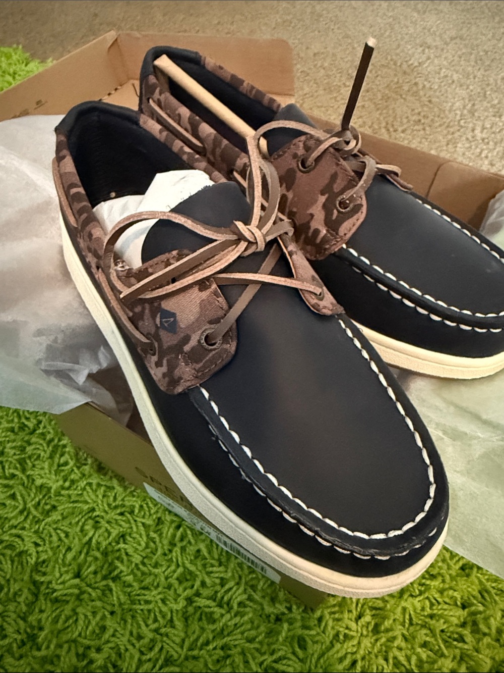 *NEW!* Sperry Boat Shoes - Navy/Camo